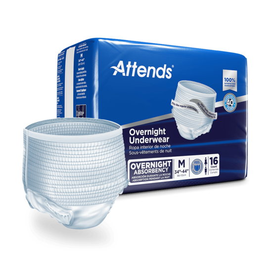 Attends Discreet Underwear Overnight, MEDIUM
