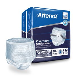 Attends Discreet Underwear Overnight, X-LARGE