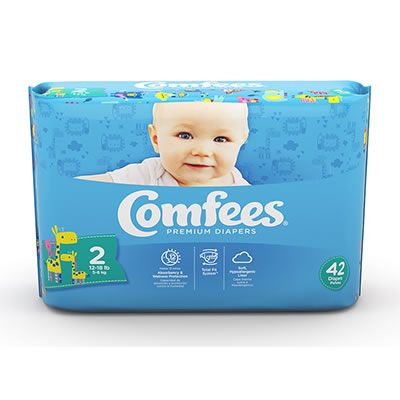 Comfees Baby Diapers - Size 2