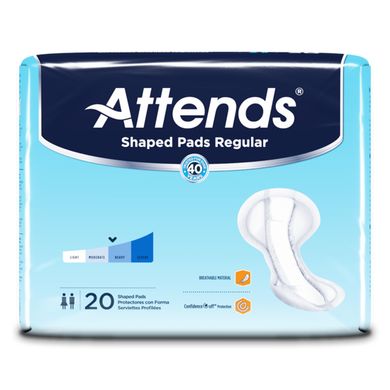 Attends Shaped Pads, Regular
