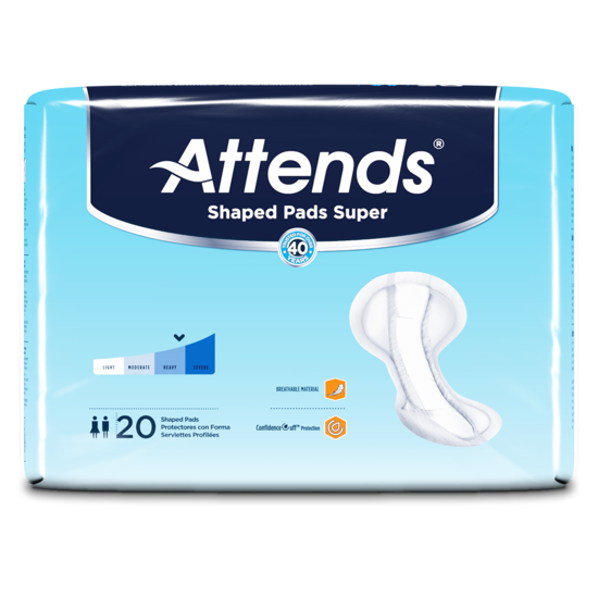 Attends Shaped Pads, Super