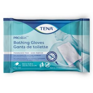TENA ProSkin™ Unscented Bathing Gloves, 5 Ct.
